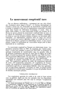 Le mouvement coopératif turc