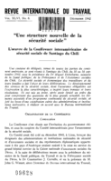 "Une structure nouvelle de la sécurité sociale": l'œuvre de la Conférence interaméricaine de sécurité sociale de Santiago du Chili