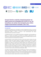 Groupe d'action conjointe chargé d’examiner les répercussions de la pandémie de COVID-19 sur les travailleurs du secteur des transports et la chaîne d’approvisionnement mondiale (JAG-TSC)