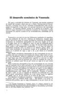 El desarrollo económico de Venezuela