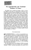 Pre-apprenticeship and vocational guidance in France