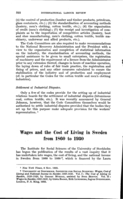 Wages and the cost of living in Sweden from 1860 to 1930