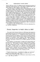 Factory inspection in South Africa in 1922