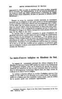 La main-d'oeuvre indigène en Rhodésie du Sud