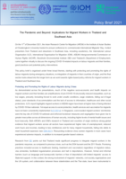 The pandemic and beyond: implications for migrant workers in Thailand and Southeast Asia
