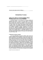 Labour law reforms in French-speaking Africa: shrinking state role and new flexibility