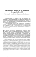 La asistencia médica en los regirnenes de seguridad social: un estudio estadístico de países seleccionados