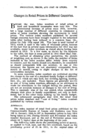 Changes in retail prices in different countries