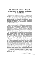 The entrance to industry: proposals for the reform of industrial recruitment in Great Britain