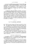 La vie syndicale patronale