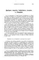 Quelques enquêtes budgétaires récentes à Changhaï