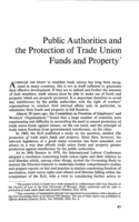 Public authorities and the protection of trade union funds and property