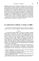 La main-d'œuvre indienne à Ceylan en 1934