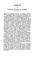 Statistiques syndicales de chômage