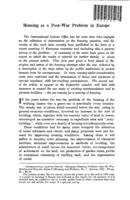 Housing as a post-war problem in Europe: [I]