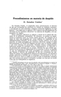 Procedimientos en materia de despido: II, Estados Unidos