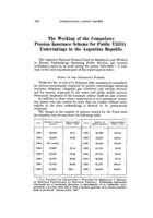 The working of the compulsory pension insurance scheme for public utility undertakings in the Argentine Republic