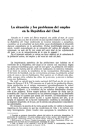 La situación y los problemas del empleo en la República del Chad