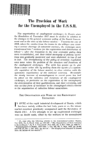 The provision of work for the unemployed in the U.S.S.R.
