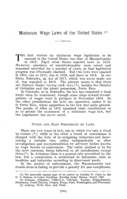 Minimum wage laws of the United States