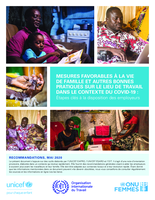 Mesures favorables à la vie de famille et autre bonnes pratique sur le lieu de travail dans le contexte du COVID-19: étapes clés à la disposition des employeurs
