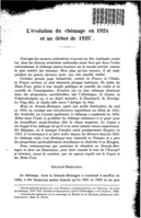 L'évolution du chômage en 1924 et au début de 1925
