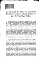 Le placement des fonds des institutions d'assurances sociales, notamment dans les pays de l'Amérique latine