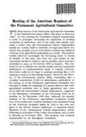 Meeting of the American members of the permanent agricultural committee
