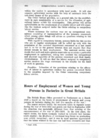 Hours of employment of women and young persons in factories in Great Britain