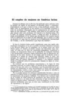 El empleo de mujeres en América latina