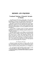 Vocational training of domestic servants in Sweden