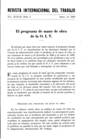 El programa de mano de obra de la O. I. T.