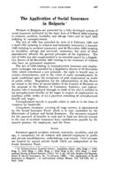 The application of social insurance in Bulgaria