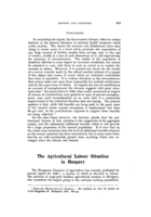 The agricultural labour situation in Hungary