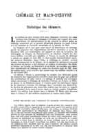 Statistique des chômeurs