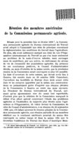 Réunion des membres américains de la Commission permanente agricole