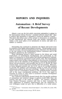 Automation: a brief survey of recent developments