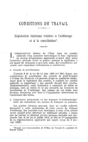 Législation italienne relative à l'arbitrage et à la conciliation