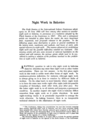 Night work in bakeries: [I]