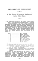 A new survey of industrial employment in the United States