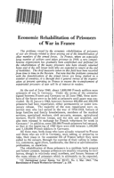 Economic rehabilitation of prisoners of war in France