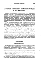 Le travail pénitentiaire en Grande-Bretagne et aux Etats-Unis