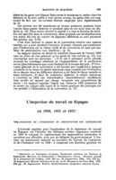 L'inspection du travail en Espagne en 1920, 1921 et 1922