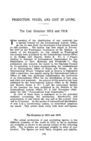 The coal situation 1913 and 1919