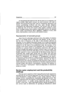 Service sector employment and the productivity challenge