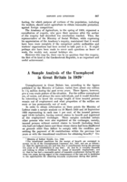 A sample analysis of the unemployed in Great Britain in 1929