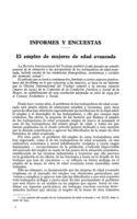 El empleo de mujeres de edad avanzada