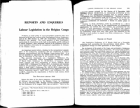 Labour legislation in the Belgian Congo