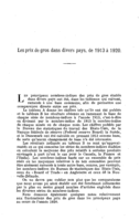 Les prix de gros dans divers pays: de 1913 à 1920