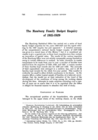 The Hamburg family budget enquiry of 1925-1929